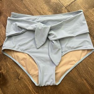 Kortni Jeane Light Blue Tie Front Swim Bottom